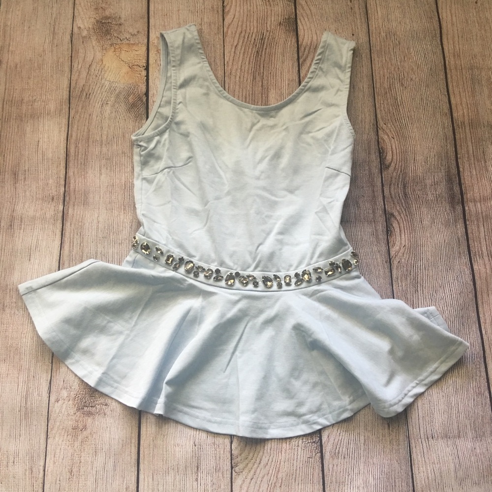Alice Moon deep back peplum top